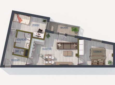 foto: 4 | Prodej bytu, 3+kk, 71 m²