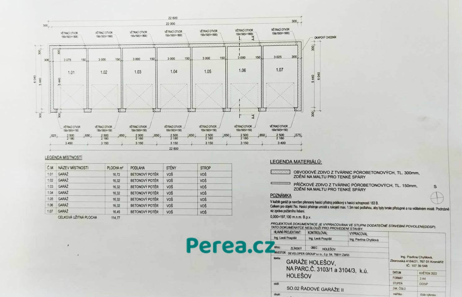 Prodej garáže, 16 m2 - Holešov, ul. Bořenovská