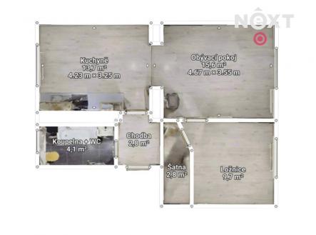 Pronájem bytu, 2+1, 48 m²