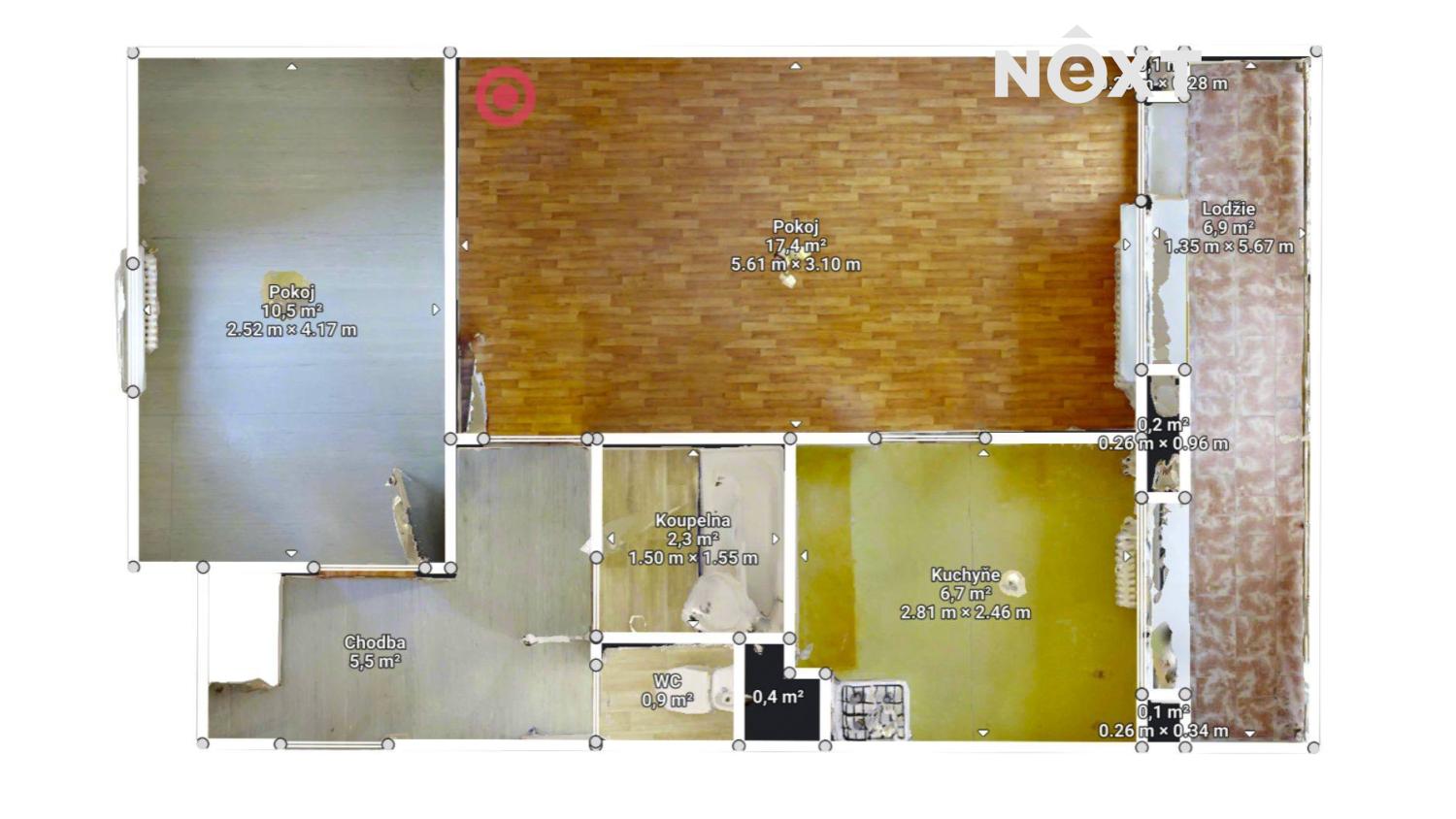 Prodej byt 2+1, 48㎡