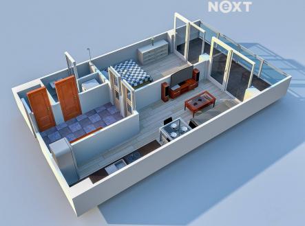 Prodej bytu, 2+kk, 59 m²