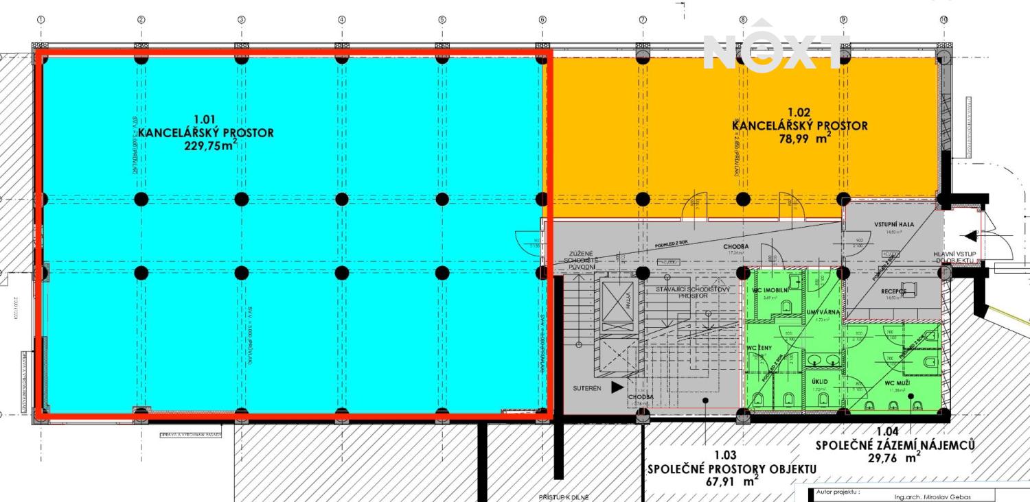 Prodej komerční Kanceláře, 229㎡
