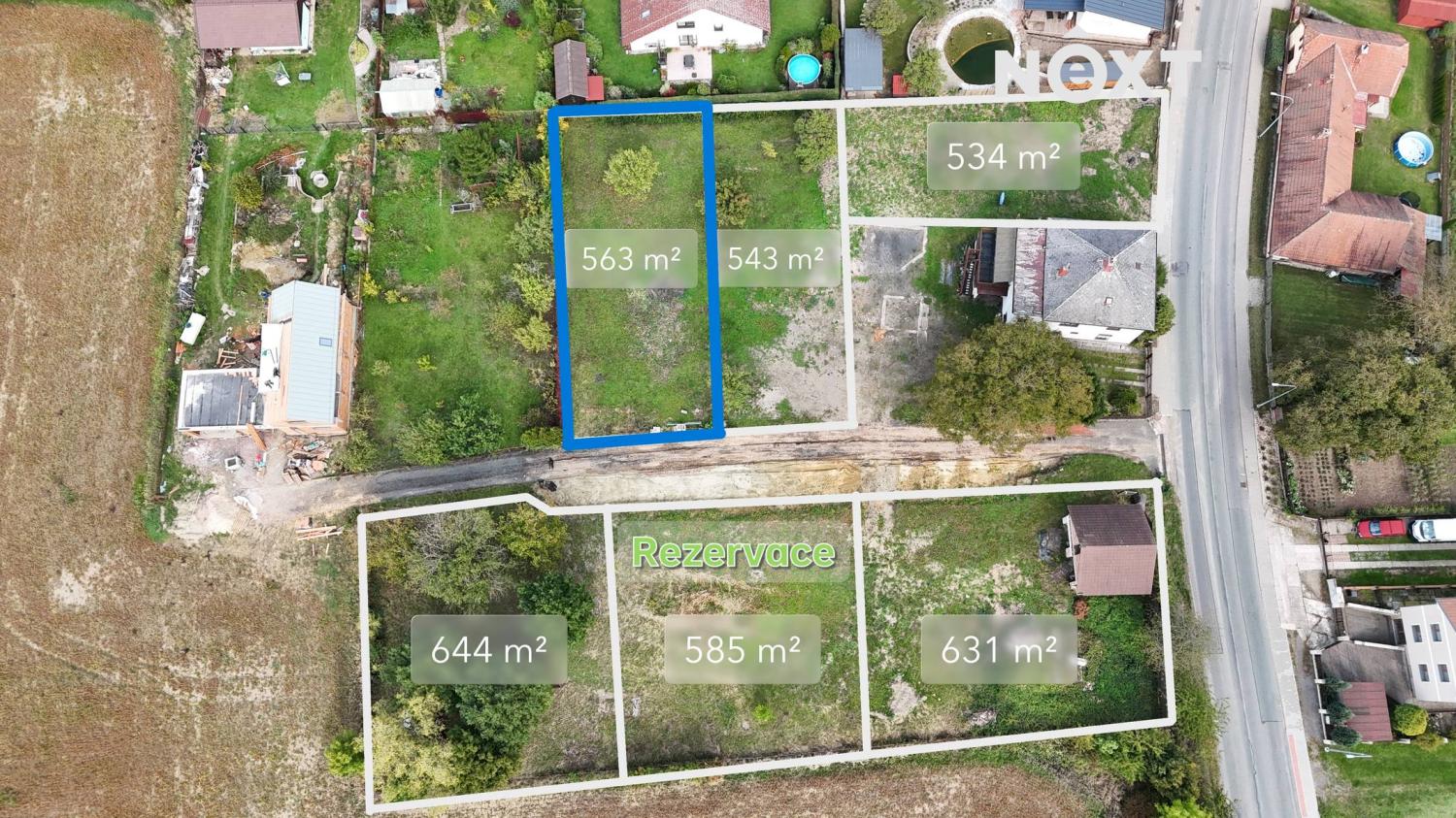 Prodej pozemek Bydlení, 563㎡