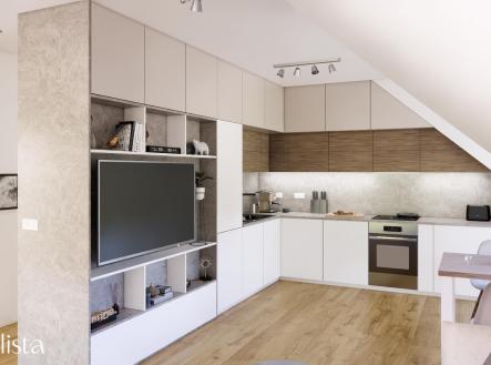 Vizualizace 1.jpg | Prodej bytu, 3+kk, 100 m²