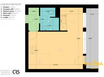 2d-layout.jpg | Pronájem bytu, 1+kk, 29 m²