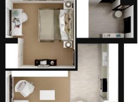 Bez popisku | Pronájem bytu, 2+kk, 50 m²