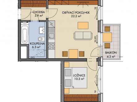 Snímek obrazovky 2026-01-17 v 14.18.18 | Pronájem bytu, 2+kk, 47 m²