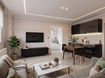 1 | Pronájem bytu, 2+kk, 40 m²