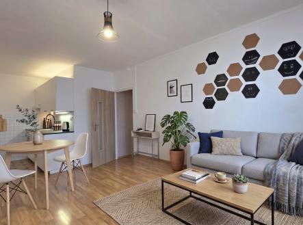 vizualizace 3 | Pronájem bytu, 2+kk, 39 m²