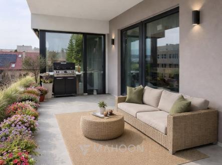 Vizualizace_terasa  III | Prodej bytu, 2+kk, 74 m²