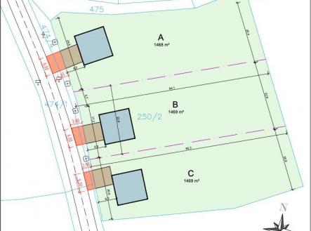 Prodej - pozemek pro bydlení, 1 468 m²