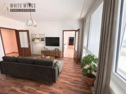 obývací pokoj vizualizace | Prodej bytu, 3+1, 79 m²