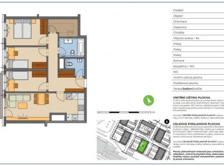 Karta bytu.jpg | Prodej bytu, 4+kk, 80 m²