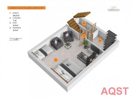 3D - 2.PP Legenda.jpg | Prodej - penzion, 272 m²