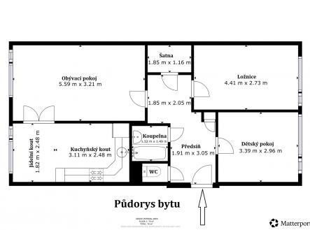 2 | Prodej bytu, 3+1, 76 m²