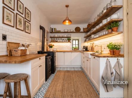 vizu kuchyně s | Prodej - chata/rekreační objekt, 109 m²