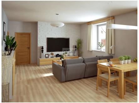 BD Švermov - obývák+kuchyn0001.jpg | Prodej bytu, 3+kk, 83 m²