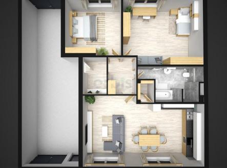 Nove Straseci  3+ kk pudorys - .effectsResult.jpg | Prodej bytu, 3+kk, 98 m²