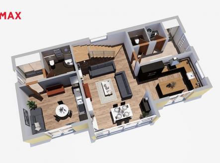 Půdorys přízemí | Prodej - dům/vila, 162 m²