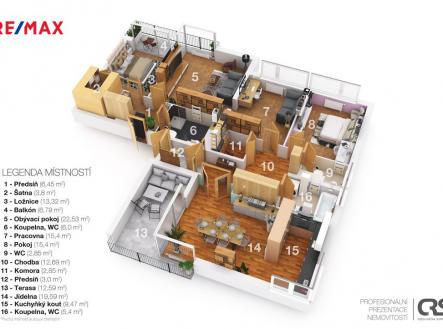 3d-layout-002.jpg | Prodej bytu, 5+kk, 152 m²