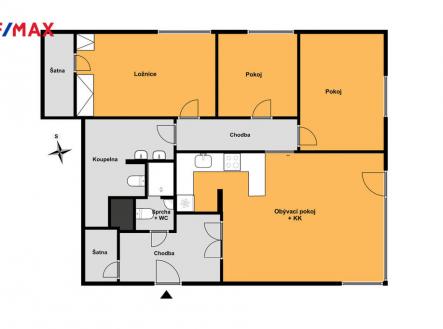 pudorys-domanovicka.jpg | Prodej bytu, 4+kk, 98 m²