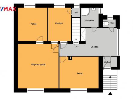 Plánek domu | Pronájem - dům/vila, 78 m²