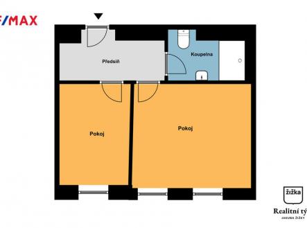 704-kresomyslova.jpg | Pronájem bytu, 2+kk, 32 m²