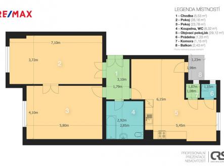 2d-layout-oprava.jpg | Pronájem bytu, 3+kk, 97 m²