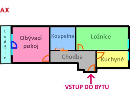 planek.jpg | Prodej bytu, 2+1, 58 m²