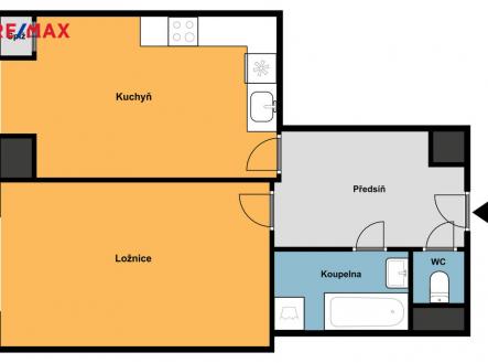 4121-jeseniova.jpg | Pronájem bytu, 1+1, 50 m²