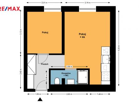 4442-sladkovskeho2-1.jpg | Pronájem bytu, 1+1, 30 m²