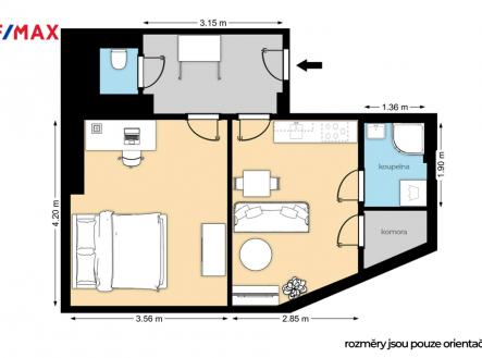 byt-moskevska-pudorys.jpg | Prodej bytu, 2+kk, 39 m²