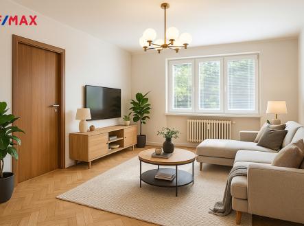 byt-kladno-vizualizace-obyvak.jpg | Prodej bytu, 2+1, 51 m²