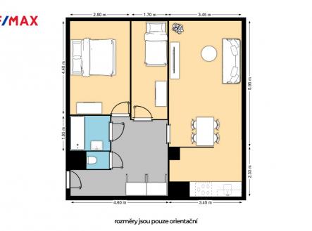 byt-modrany-pudorys.jpg | Prodej bytu, 3+kk, 67 m²