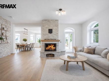 vizualizace obývacího pokoje | Prodej - dům/vila, 229 m²