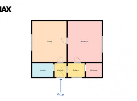 planek-2d.jpg | Prodej bytu, 2+1, 53 m²