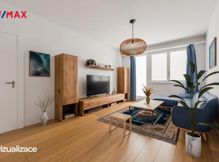byt-marikova-vizu-obyvak1.jpg | Prodej bytu, 2+1, 53 m²