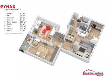 floorplan-letterhead-021025-1c.floor-3d-floor-plan.jpg | Prodej bytu, 3+1, 77 m²