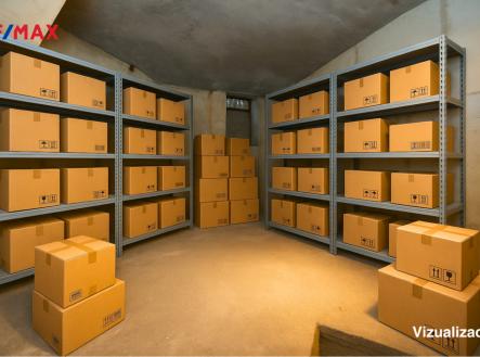 Vizualizace skladovací prostor | Prodej - skladovací prostor, 100 m²