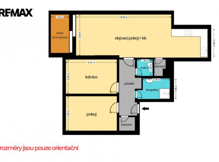 Půdorys | Prodej bytu, 3+kk, 92 m²