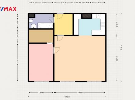 planek-steparska.png | Prodej bytu, 2+kk, 65 m²