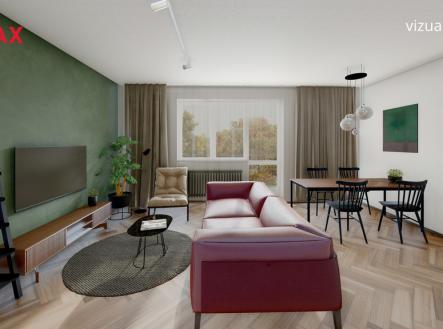 obyvak-vizuliboc.jpg | Prodej bytu, 2+1, 69 m²