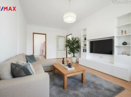 Obývací pokoj - vizualizace | Prodej bytu, 2+kk, 46 m²