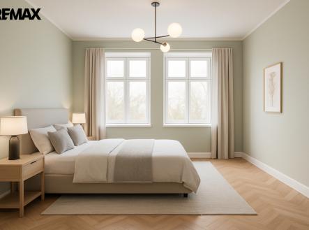 ložnice vizualizace | Prodej bytu, 3+1, 114 m²