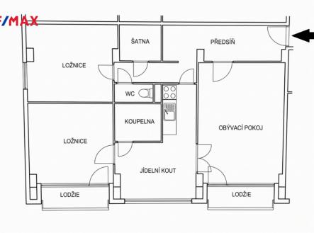 04-evropska.png | Pronájem bytu, 3+1, 80 m²