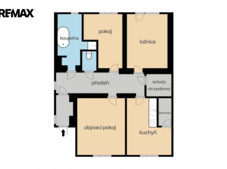 Orientační plánek domu | Prodej - dům/vila, 108 m²