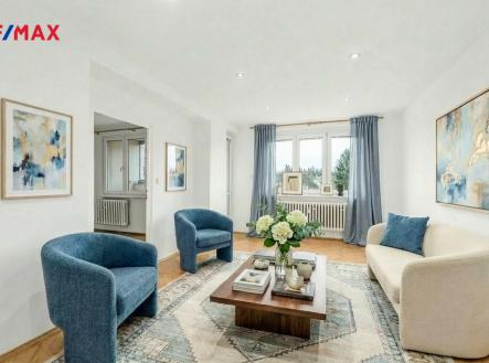 VIZUALIZACE - Obývací pokoj | Prodej bytu, 2+1, 54 m²