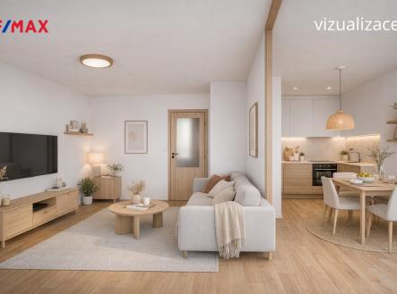 vizualizace-obyvak-kuchyn.jpg | Prodej bytu, 3+1, 72 m²