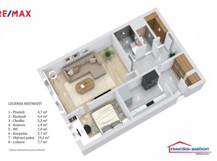 190225-3d-1.floor-letterhead-a.jpg | Prodej bytu, 2+kk, 46 m²