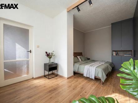 vizualizace budoucího stavu ložnice | Prodej bytu, 2+1, 52 m²